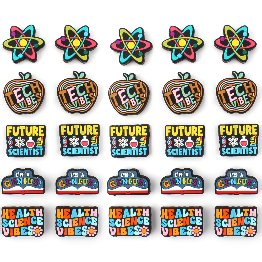 Tech Keychain Accessories - 5/10pcs Focal Silicone Beads Tech Vibes