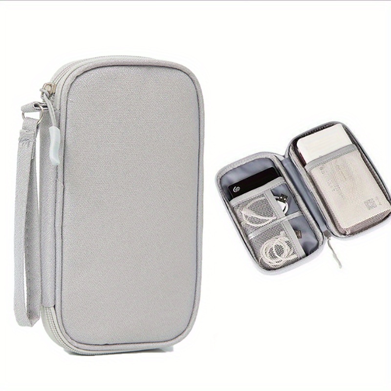 Tech Accessories Hard Case - Portable Electronics Organizer: Travel Cable Bag