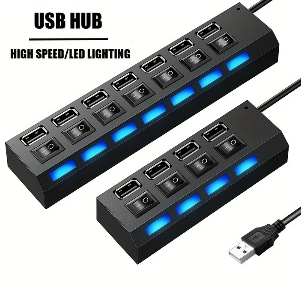 Usb Hub 7 Port - 4/7 Port USB 2.0 Hub High