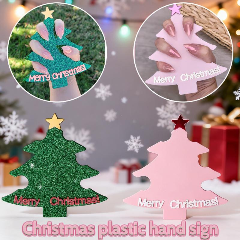 Tech Accessories Board - Christmas Tree Nail Art Display Card