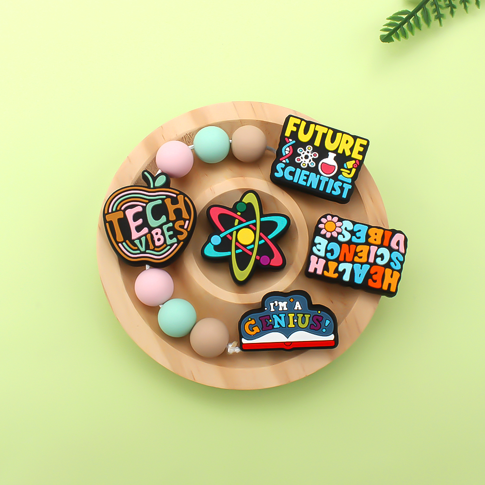5/10pcs Focal Silicone Beads T - Tech Keychain Accessories review and price