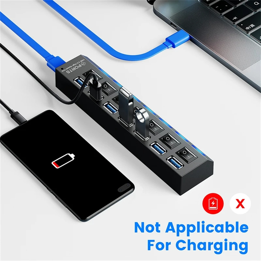 USB HUB USB Switch Hub 3.0 Ada - Usb Hub 7 Port review and price