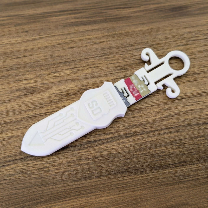 Sword Shaped SD Card Storage C - Tech Keychain Accessories review and price