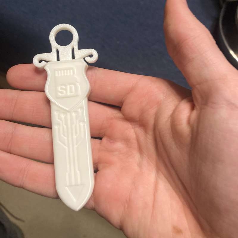 Sword Shaped SD Card Storage C - Tech Keychain Accessories review and price