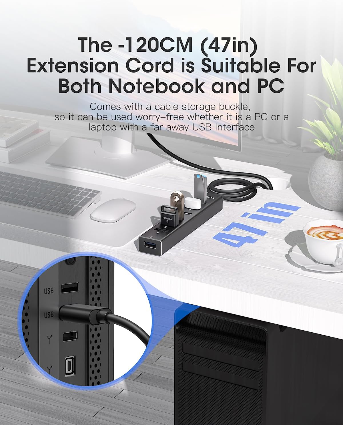FORIDA 7 Ports 5Gbps HUB USB 3 - Usb Hub 7 Port review and price