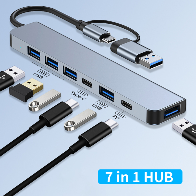 7 Port USB A Type C Hub Concen - Usb Hub 7 Port review and price
