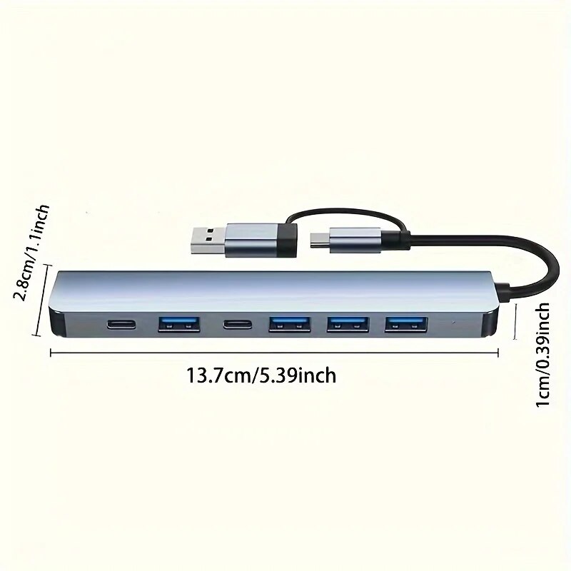 7 Port USB A Type C Hub Concen - Usb Hub 7 Port review and price