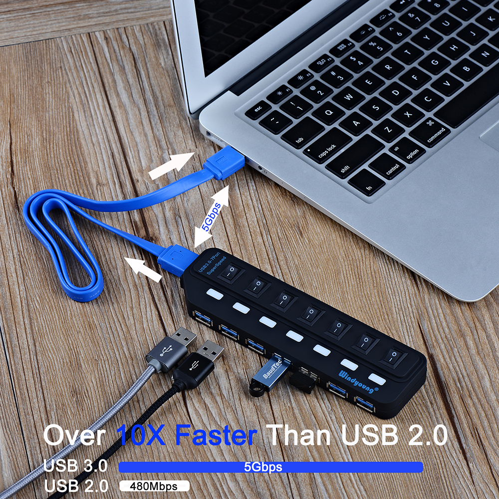 USB 3.0 HUB Type-C HUB Multi U - Usb Hub 7 Port review and price
