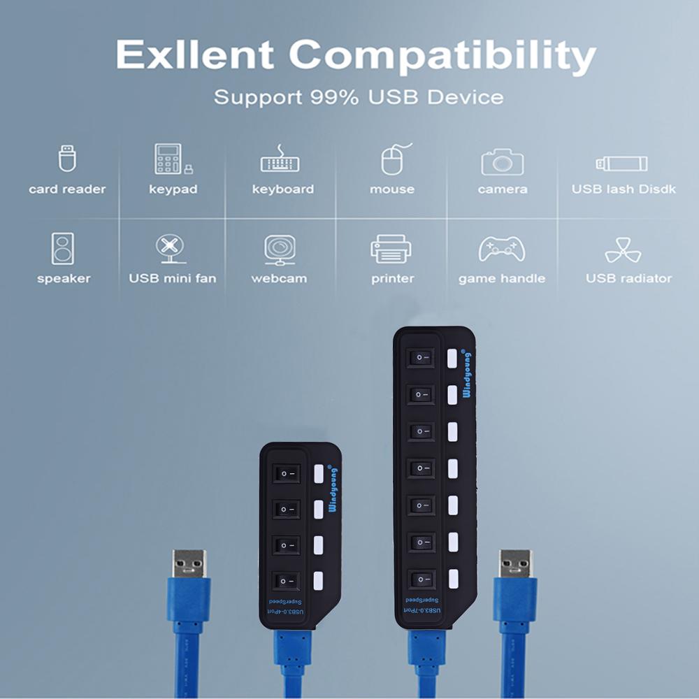 USB 3.0 HUB Type-C HUB Multi U - Usb Hub 7 Port review and price