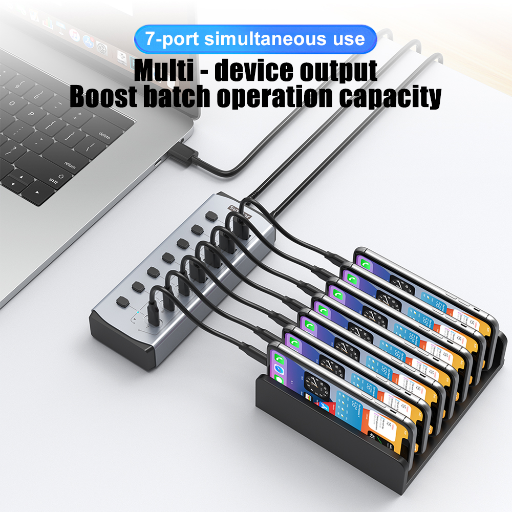 Sipolar USB Hub with BC1.2     - Usb Hub 7 Port review and price