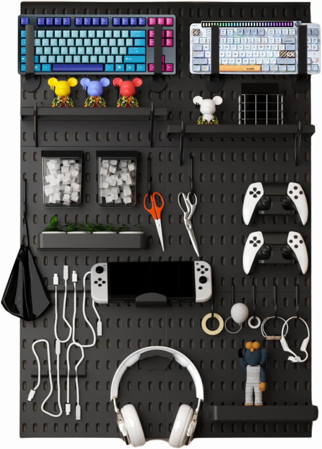 33x22 Inch Black Peg Board Org - Tech Accessories Board review and price
