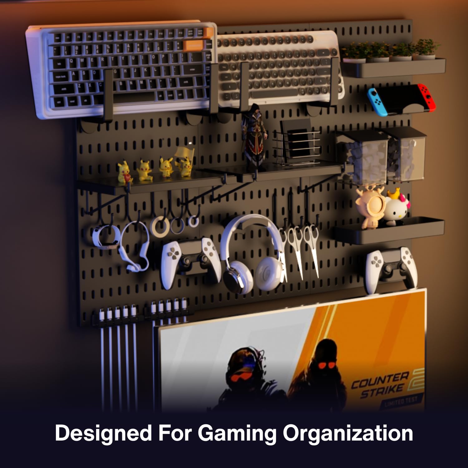 33x22 Inch Black Peg Board Org - Tech Accessories Board review and price